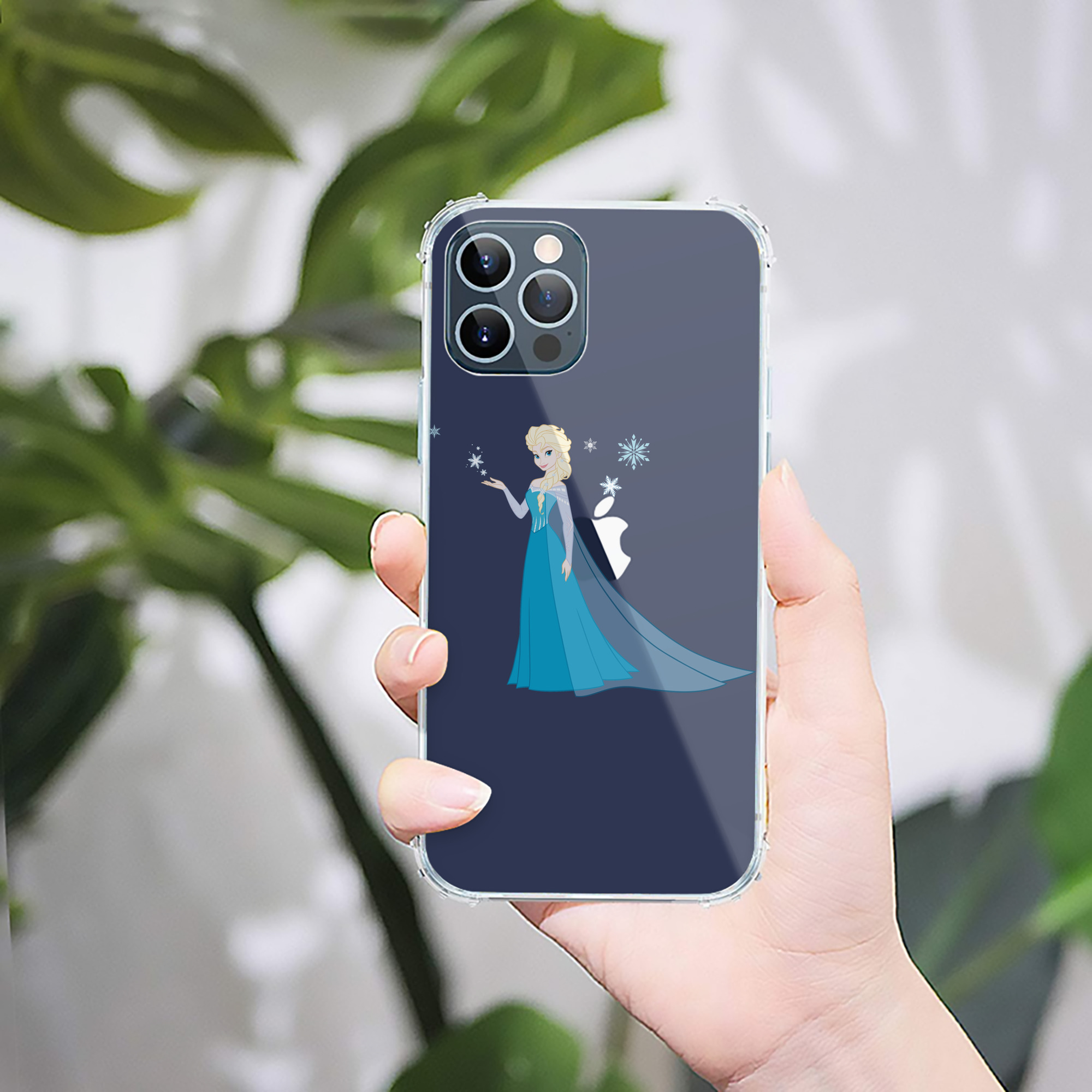 （画像用） アナと雪の女王 アンナ エルサ Frozen Anna Elsa 【iPhone 12シリーズ対応】透明スマホケース（クリアソフトケース）